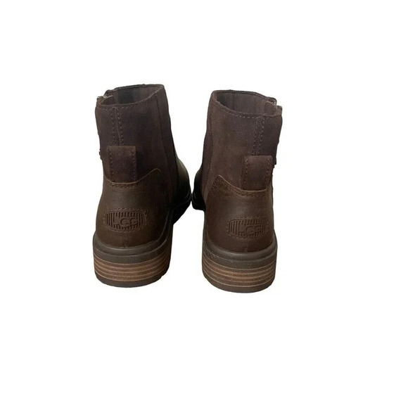 🥾UGG Women’s Harrison Zip Ankle Boots Brown Leather Size‎ 9👢 - Picture 2 of 4